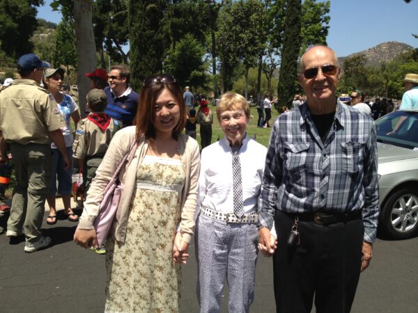Seina, la Sra. Valley y David Valley en San Diego, Día de los Caídos de 2013