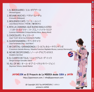 Por La Chocolate CD back cover